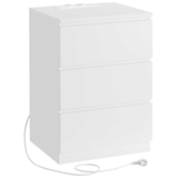 Artikelbild 1 für VASAGLE Nachttisch rechteckig Spanplatte weiß 40,0 x 35,0 x 59,0 cm, 1 St., Artikelnummer 760409