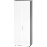 Artikelbild 1 für HAMMERBACHER Aktenschrank 968T6, V968T6/G/W/BS grafit, weiß 5 Fachböden 80,0 x 42,0 x 215,6 cm, Artikelnummer 992786