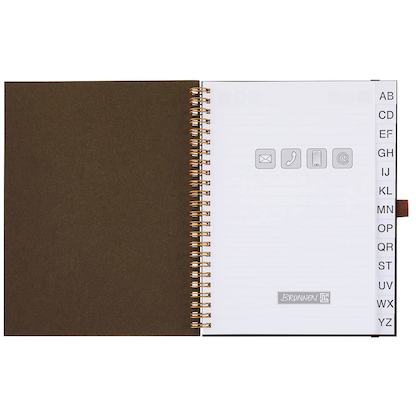 Artikelbild 3 für BRUNNEN Adressbuch Wire braun, 1 St., Artikelnummer 264297