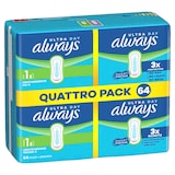 Artikelbild 1 für always Binden Ultra Day Normal für leichte bis mittlere Tage, 64 St., Artikelnummer 774499