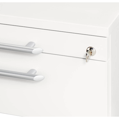 Artikelbild 8 für HAMMERBACHER Sira Rollcontainer weiß 3 Auszüge 42,8 x 58,0 x 59,0 cm, Artikelnummer 642431