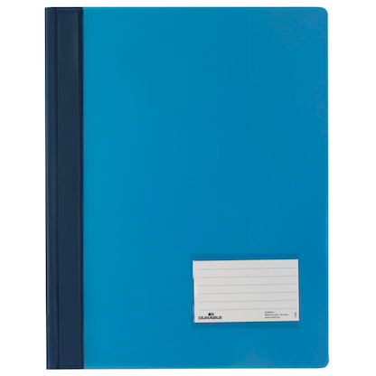 Artikelbild für DURABLE Schnellhefter DURALUX Kunststoff hellblau DIN A4 überbreit, 10 St., Artikelnummer 567529