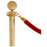 Artikelbild 1 für Showdown® Displays Absperrkordel Stoff rot, gold 150,0 cm, Artikelnummer 670091