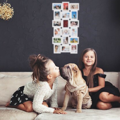 Artikelbild 3 für relaxdays Collage-Bilderrahmen weiß 54,0 x 104,0 cm, 1 St., Artikelnummer 521620