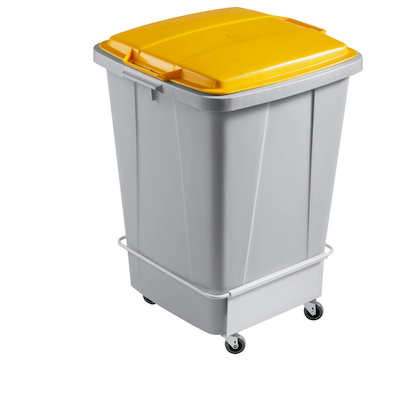 Artikelbild 3 für DURABLE Durabin 90 Mülleimer 90,0 l grau, gelb, 1 St., Artikelnummer 188223