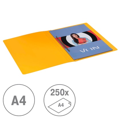 Artikelbild 6 für VON LEITZ Schnellhefter Karton gelb DIN A4, 1 St., Artikelnummer 635948