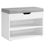 Artikelbild 1 für VASAGLE Schuhbank LHS020W01 weiß, grau Holz 60,0 cm, Artikelnummer 760233