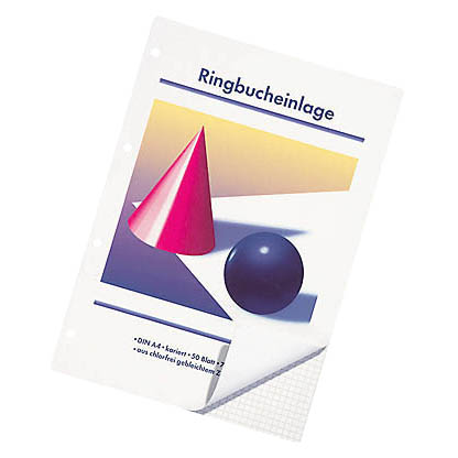 Artikelbild 3 für Ringbucheinlagen A4 kariert, 50 Blätter, 10 Satz, Artikelnummer 426080