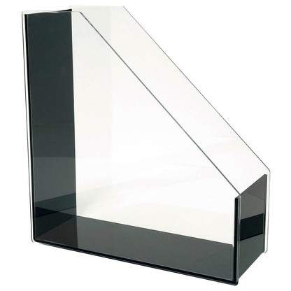 Artikelbild für WEDO Stehsammler Acryl Exklusiv 60 1301 glasklar-schwarz Acryl, DIN A4, Artikelnummer 270827