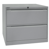 Artikelbild 1 für BISLEY Hängeregistraturschrank silber 2 Schubladen 80,0 x 62,2 x 71,1 cm, 1 St., Artikelnummer 745596