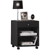 Artikelbild 1 für VCM my home Rolda Nachttisch rechteckig Spanplatte schwarz 45,0 x 38,0 x 54,0 cm, 1 St., Artikelnummer 388344