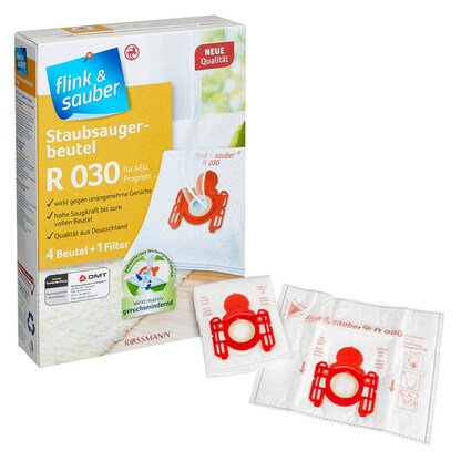 Artikelbild für flink & sauber R 030 Staubsaugerbeutel, 4 St., Artikelnummer 539264