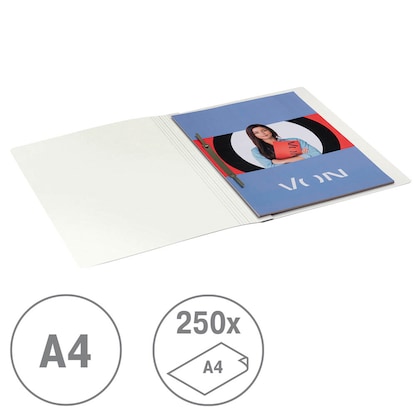 Artikelbild 6 für VON LEITZ Schnellhefter Karton weiß DIN A4, 1 St., Artikelnummer 635977