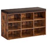 Artikelbild 1 für VASAGLE Schuhbank LHS009B01 vintagebraun, dunkelbraun Holz 78,6 cm, Artikelnummer 760458