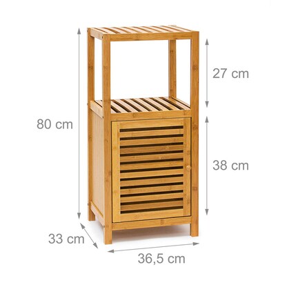 Artikelbild 3 für relaxdays Badregal braun 36,5 x 33,0 x 80,0 cm, Artikelnummer 448664