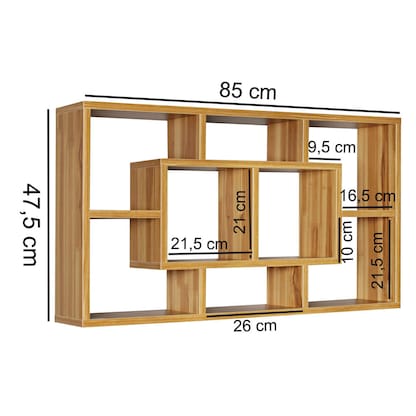 Artikelbild 4 für WOHNLING Wandregal buche 85,0 x 16,0 x 48,0 cm, 1 St., Artikelnummer 540522