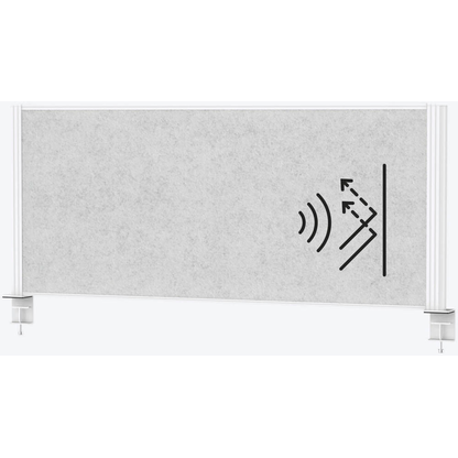 Artikelbild 2 für MAUL Akustik-Tischtrennwand MAULconnecto 9752202, hellgrau 120,0 x 51,5 cm, 1 St., Artikelnummer 157034