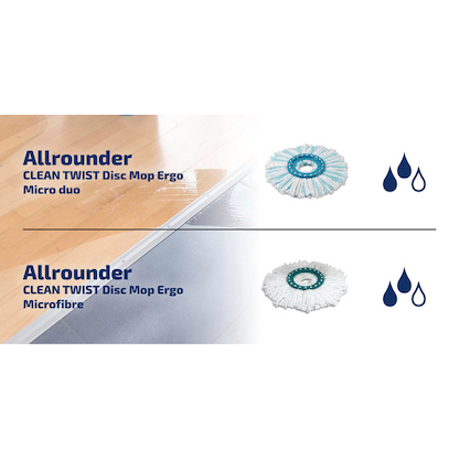 Artikelbild 2 für LEIFHEIT Clean Disc Wischmopp-Ersatzkopf Mikrofaser, 1 St., Artikelnummer 649081