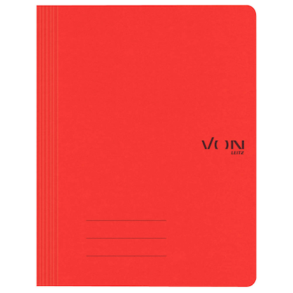 Artikelbild 2 für VON LEITZ Schnellhefter Karton rot DIN A4, 1 St., Artikelnummer 635963