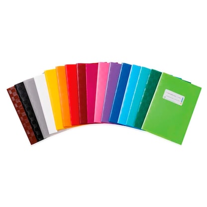 Artikelbild 4 für HERMA Heftumschlag mit Baststruktur rot Kunststoff DIN A5, Artikelnummer 548002