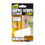 Artikelbild 1 für UHU EXTREM Klebestreifen für max. 4,0 kg, 26,0 x 31,0 mm, 16 St., Artikelnummer 212567