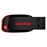 Artikelbild 1 für SanDisk USB-Stick Cruzer Blade schwarz, rot 16 GB, 1 St., Artikelnummer 600262