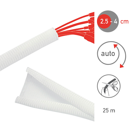 Artikelbild 3 für LABEL THE CABLE Kabelmantel CABLE TUBE PRO weiß, 1 St., Artikelnummer 654893