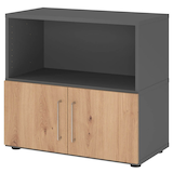 Artikelbild 1 für HAMMERBACHER Regalschrank FlexWall, VFW28T1KG/G/R/BS grafit, asteiche 80,0 x 40,0 x 74,6 cm, 1 St., Artikelnummer 950100