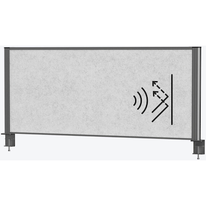 Artikelbild 2 für MAUL Akustik-Tischtrennwand MAULconnecto 9752289, hellgrau 120,0 x 51,5 cm, 1 St., Artikelnummer 156988