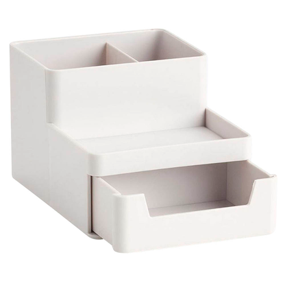 Artikelbild 2 für Zeller Schreibtisch-Organizer Utensilien grau Kunststoff 4 Fächer 15,3 x 11,2 x 9,3 cm, Artikelnummer 165197