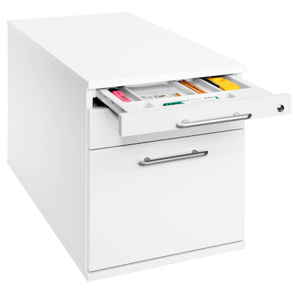 Artikelbild 5 für HAMMERBACHER Solid Rollcontainer weiß 3 Auszüge 42,8 x 80,0 x 51,2 cm, Artikelnummer 350874