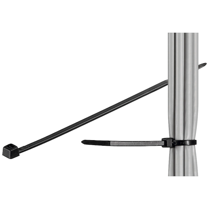 Artikelbild für fixPOINT Kabelbinder schwarz 10,0 cm x 2,5 mm, 100 St., Artikelnummer 582759