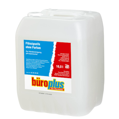Artikelbild 3 für büroplus ohne Parfum Flüssigseife 10,0 l, Artikelnummer 423520