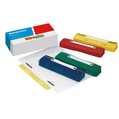 Artikelbild für büroplus Heftstreifen farbsortiert Kunststoff, 100 St., Artikelnummer 834952