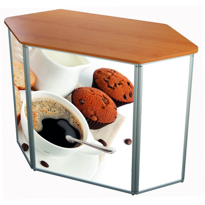 Artikelbild 2 für update displays Messetheke gerade, buche 122,5 x 55,0 x 93,0 cm, Artikelnummer 646707