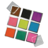 Artikelbild 1 für Rayher Stempelkissen Scrapbooking-Set 9 Farbtöne 3,5 x 3,5 cm, 1 St., Artikelnummer 932400