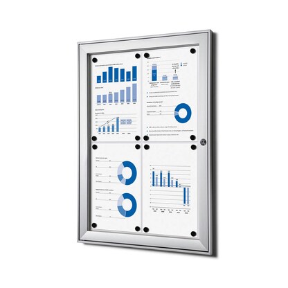 Artikelbild 5 für Showdown® Displays Schaukasten S alu 4x DIN A4 52,1 x 2,3 x 69,6 cm, 1 St., Artikelnummer 132100