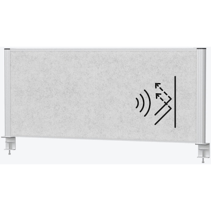 Artikelbild 2 für MAUL Akustik-Tischtrennwand MAULconnecto 9752295, hellgrau 120,0 x 51,5 cm, 1 St., Artikelnummer 156966