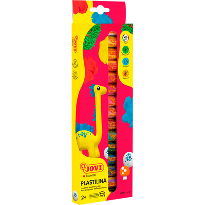 Artikelbild für JOVI Knete PLASTILINA farbsortiert, 15 Farben je 15,0 g, Artikelnummer 392452