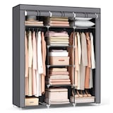 Artikelbild 1 für SONGMICS Stoffschrank, RYG12G grau 150,0 x 45,0 x 175,0 cm, 1 St., Artikelnummer 439586
