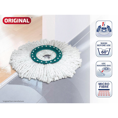 Artikelbild 3 für LEIFHEIT Clean Disc Wischmopp-Ersatzkopf Mikrofaser, 1 St., Artikelnummer 649081