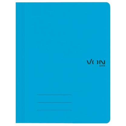 Artikelbild 2 für VON LEITZ Schnellhefter Karton blau DIN A4, 1 St., Artikelnummer 636007