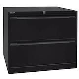 Artikelbild 1 für BISLEY Hängeregistraturschrank schwarz 2 Schubladen 80,0 x 62,2 x 71,1 cm, 1 St., Artikelnummer 745612