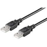 Artikelbild 1 für goobay USB 2.0 A Kabel 3,0 m schwarz, 1 St., Artikelnummer 613962