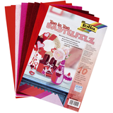Artikelbild 1 für folia Bastelfilz rot 10 Bogen, Artikelnummer 816189