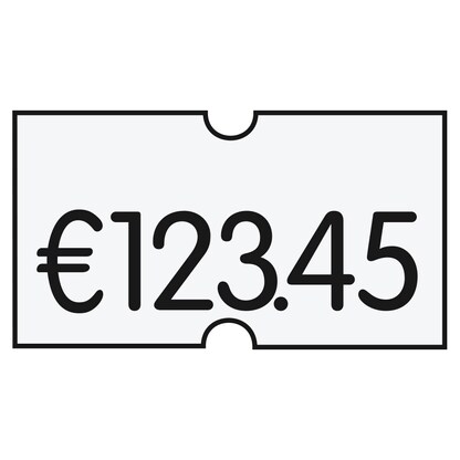Artikelbild für PrinterLabels AS Preisetiketten weiß ablösbar 21,6 x 12,0 mm, 45 Rollen, Artikelnummer 231043