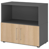 Artikelbild 1 für HAMMERBACHER Regalschrank FlexWall, VFW28T1KG/G/E/BS grafit, eiche 80,0 x 40,0 x 74,6 cm, 1 St., Artikelnummer 950117