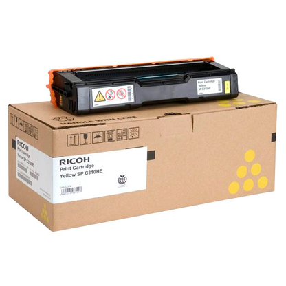 Artikelbild für RICOH Type SP C310HE gelb Toner, Artikelnummer 215121