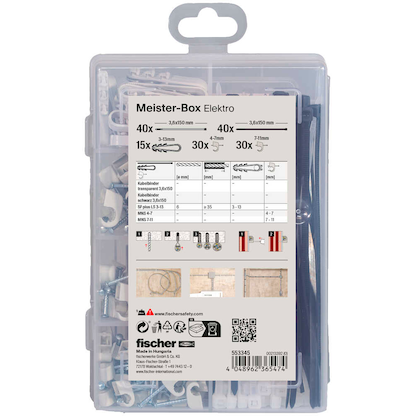 Artikelbild 3 für fischer Kabelbinder-Set Meister-Box Elektro, 1 Set, Artikelnummer 480529
