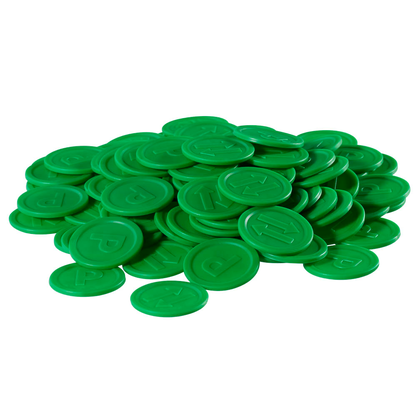 Artikelbild 3 für WOLF & APPENZELLER Wertchips Pfand grün, 100 St., Artikelnummer 291056